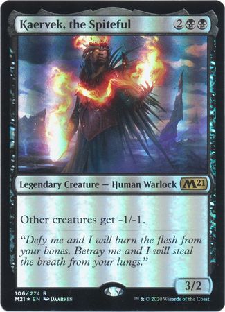 Kaervek the Spiteful 106 274 Foil Magic 2021 M21 Foil Singles Kaervek the Spiteful 106 274 Foil Magic 2021 M21 Foil Singles