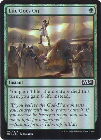 Life Goes On 192 274 Foil Magic 2021 M21 Foil Singles Life Goes On 192 274 Foil Magic 2021 M21 Foil Singles