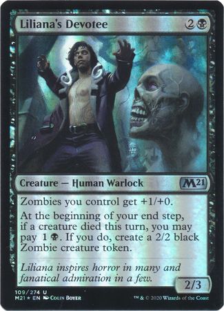 Liliana s Devotee 109 274 Foil Magic 2021 M21 Foil Singles Liliana s Devotee 109 274 Foil Magic 2021 M21 Foil Singles