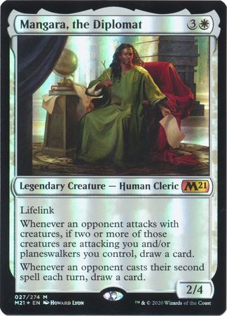 Mangara the Diplomat 027 274 Foil Magic 2021 M21 Foil Singles Mangara the Diplomat 027 274 Foil Magic 2021 M21 Foil Singles