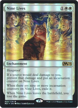 Nine Lives 028 274 Foil Magic 2021 M21 Foil Singles Nine Lives 028 274 Foil Magic 2021 M21 Foil Singles
