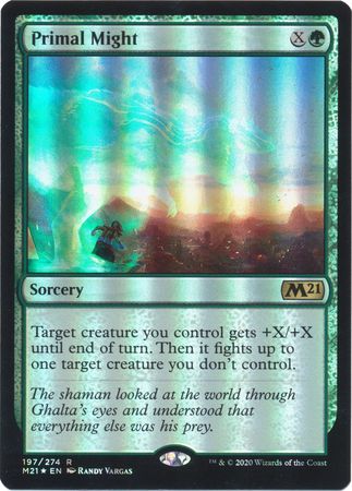 Primal Might 197 274 Foil Magic 2021 M21 Foil Singles Primal Might 197 274 Foil Magic 2021 M21 Foil Singles
