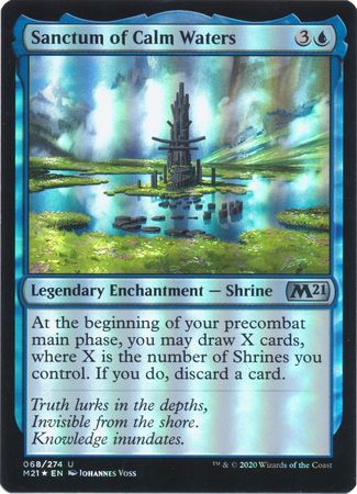 Sanctum of Calm Waters 068 274 Foil Magic 2021 M21 Foil Singles Sanctum of Calm Waters 068 274 Foil Magic 2021 M21 Foil Singles