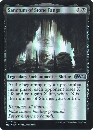 Sanctum of Stone Fangs 120 274 Foil Magic 2021 M21 Foil Singles Sanctum of Stone Fangs 120 274 Foil Magic 2021 M21 Foil Singles