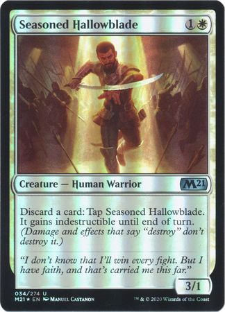 Seasoned Hallowblade 034 274 Foil Magic 2021 M21 Foil Singles Seasoned Hallowblade 034 274 Foil Magic 2021 M21 Foil Singles