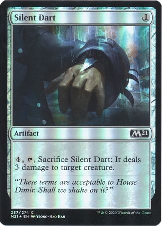 Silent Dart 237 274 Foil Magic 2021 M21 Foil Singles Silent Dart 237 274 Foil Magic 2021 M21 Foil Singles