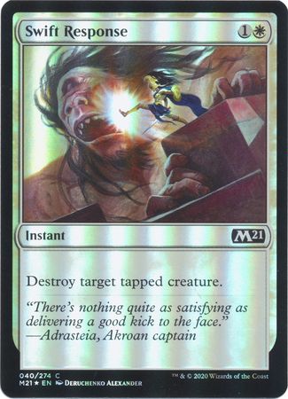 Swift Response 040 274 Foil Magic 2021 M21 Foil Singles Swift Response 040 274 Foil Magic 2021 M21 Foil Singles