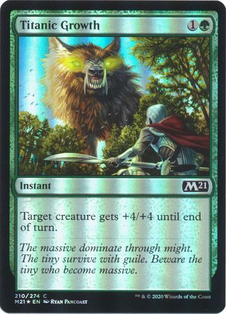 Titanic Growth 210 274 Foil Magic 2021 M21 Foil Singles Titanic Growth 210 274 Foil Magic 2021 M21 Foil Singles