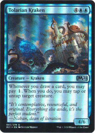 Tolarian Kraken 080 274 Foil Magic 2021 M21 Foil Singles Tolarian Kraken 080 274 Foil Magic 2021 M21 Foil Singles
