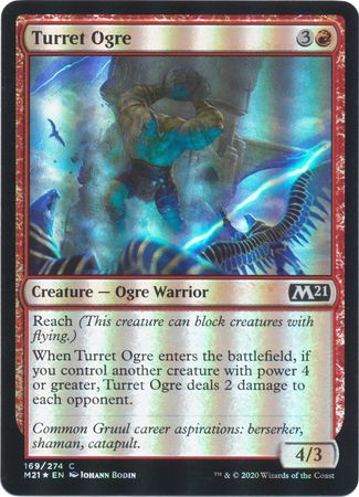 Turret Ogre 169 274 Foil Magic 2021 M21 Foil Singles Turret Ogre 169 274 Foil Magic 2021 M21 Foil Singles