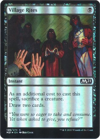 Village Rites 126 274 Foil Magic 2021 M21 Foil Singles Village Rites 126 274 Foil Magic 2021 M21 Foil Singles