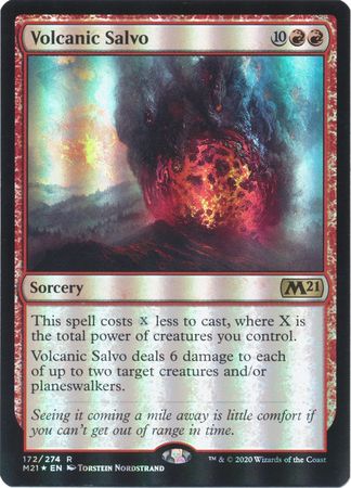 Volcanic Salvo 172 274 Foil Magic 2021 M21 Foil Singles Volcanic Salvo 172 274 Foil Magic 2021 M21 Foil Singles