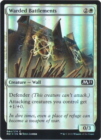 Warded Battlements 044 274 Foil Magic 2021 M21 Foil Singles Warded Battlements 044 274 Foil Magic 2021 M21 Foil Singles