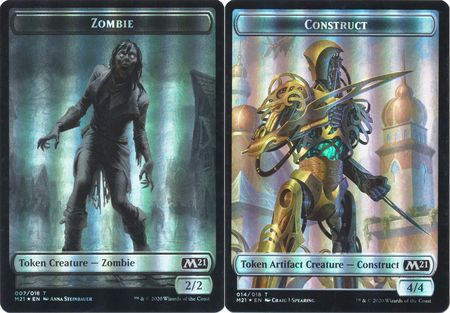 Zombie Token 007 Construct Token 014 M21 Collector Booster Foil Magic 2021 M21 Collector Booster Foil Singles Zombie Token 007 Construct Token 014 M21 Collector Booster Foil Magic 2021 M21 Collector Booster Foil Singles