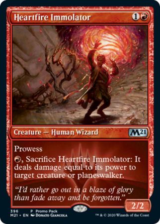 Heartfire Immolator 396 Promo Pack Non Foil Promo Magic The Gathering Promo Cards Heartfire Immolator 396 Promo Pack Non Foil Promo Magic The Gathering Promo Cards