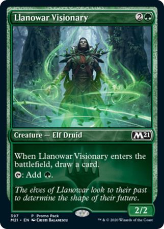 Llanowar Visionary 397 Promo Pack Non Foil Promo Magic The Gathering Promo Cards Llanowar Visionary 397 Promo Pack Non Foil Promo Magic The Gathering Promo Cards