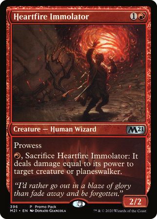 Heartfire Immolator 396 Promo Pack Foil Promo Magic The Gathering Promo Cards Heartfire Immolator 396 Promo Pack Foil Promo Magic The Gathering Promo Cards