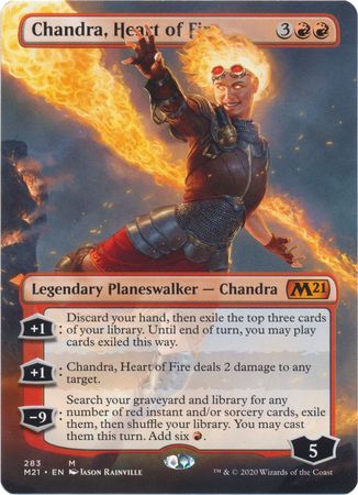 Chandra Heart of Fire 283 Alternate Art Borderless Chandra Heart of Fire 283 Alternate Art Borderless