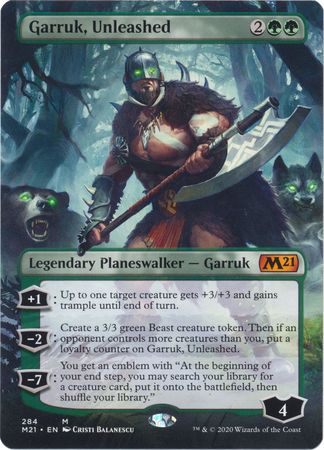Garruk Unleashed 284 Alternate Art Borderless Garruk Unleashed 284 Alternate Art Borderless