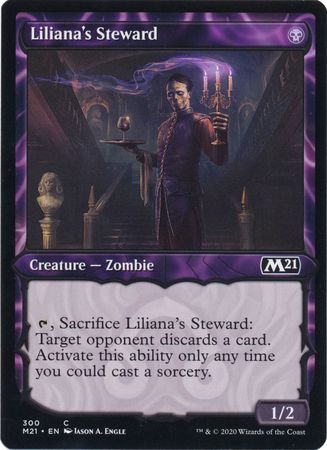 Liliana s Steward 300 Showcase Magic 2021 M21 Collector Booster Singles Liliana s Steward 300 Showcase Magic 2021 M21 Collector Booster Singles