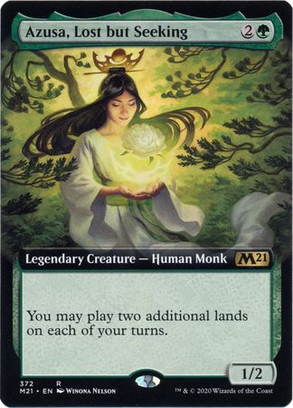 Azusa Lost but Seeking 372 Extended Art Magic 2021 M21 Collector Booster Singles Azusa Lost but Seeking 372 Extended Art Magic 2021 M21 Collector Booster Singles
