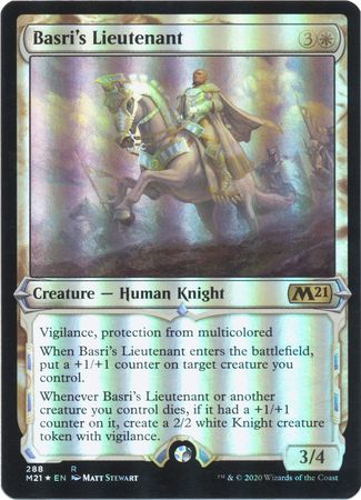 Basri s Lieutenant 288 Showcase Foil Magic 2021 M21 Collector Booster Foil Singles Basri s Lieutenant 288 Showcase Foil Magic 2021 M21 Collector Booster Foil Singles
