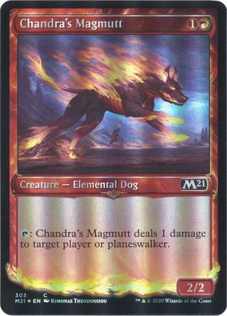 Chandra s Magmutt 303 Showcase Foil Magic 2021 M21 Collector Booster Foil Singles Chandra s Magmutt 303 Showcase Foil Magic 2021 M21 Collector Booster Foil Singles