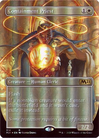 Containment Priest 314 Alternate Art Borderless Foil Containment Priest 314 Alternate Art Borderless Foil