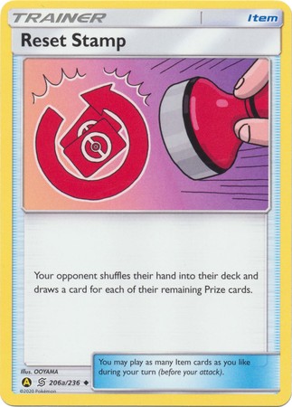 Reset Stamp 206a 236 Alternate Art Non Holo Promo Reset Stamp 206a 236 Alternate Art Non Holo Promo
