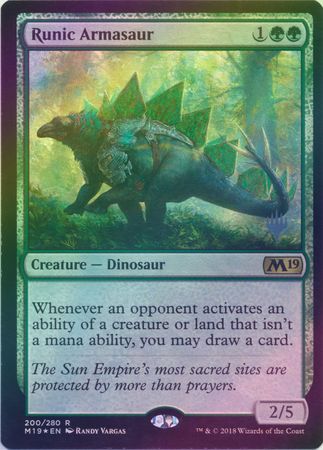 Runic Armasaur 200 280 Silver Stamped Foil Runic Armasaur 200 280 Silver Stamped Foil