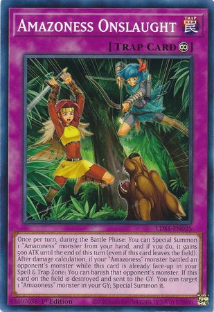 Amazoness Onslaught LDS1 EN025 Common 1st Edition Legendary Duelists Season 1 LDS1 1st Edition Singles Amazoness Onslaught LDS1 EN025 Common 1st Edition Legendary Duelists Season 1 LDS1 1st Edition Singles