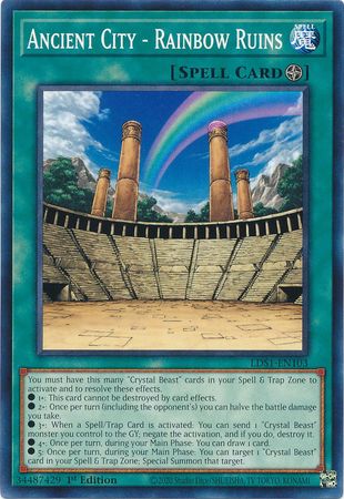 Ancient City Rainbow Ruins LDS1 EN103 Common 1st Edition Legendary Duelists Season 1 LDS1 1st Edition Singles Ancient City Rainbow Ruins LDS1 EN103 Common 1st Edition Legendary Duelists Season 1 LDS1 1st Edition Singles