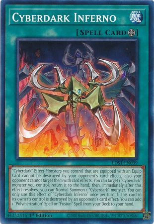 Cyberdark Inferno LDS1 EN039 Common 1st Edition Cyberdark Inferno LDS1 EN039 Common 1st Edition