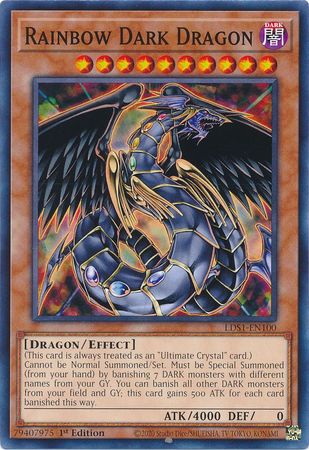 Rainbow Dark Dragon LDS1 EN100 Common 1st Edition Rainbow Dark Dragon LDS1 EN100 Common 1st Edition