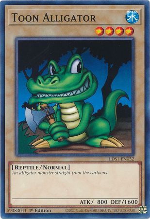 Toon Alligator LDS1 EN052 Common 1st Edition Toon Alligator LDS1 EN052 Common 1st Edition