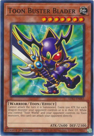 Toon Buster Blader LDS1 EN065 Common 1st Edition Legendary Duelists Season 1 LDS1 1st Edition Singles Toon Buster Blader LDS1 EN065 Common 1st Edition Legendary Duelists Season 1 LDS1 1st Edition Singles