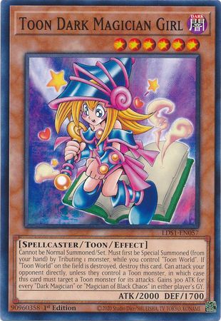 Toon Dark Magician Girl LDS1 EN057 Common 1st Edition Toon Dark Magician Girl LDS1 EN057 Common 1st Edition