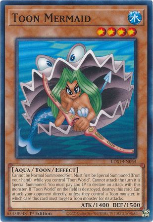Toon Mermaid LDS1 EN054 Common 1st Edition Legendary Duelists Season 1 LDS1 1st Edition Singles Toon Mermaid LDS1 EN054 Common 1st Edition Legendary Duelists Season 1 LDS1 1st Edition Singles