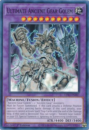 Ultimate Ancient Gear Golem LDS1 EN087 Common 1st Edition Legendary Duelists Season 1 LDS1 1st Edition Singles Ultimate Ancient Gear Golem LDS1 EN087 Common 1st Edition Legendary Duelists Season 1 LDS1 1st Edition Singles