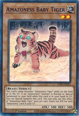 Amazoness Baby Tiger Purple LDS1 EN023 Ultra Rare 1st Edition Amazoness Baby Tiger Purple LDS1 EN023 Ultra Rare 1st Edition