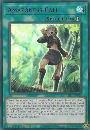 Amazoness Call Purple LDS1 EN024 Ultra Rare 1st Edition Amazoness Call Purple LDS1 EN024 Ultra Rare 1st Edition