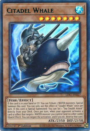 Citadel Whale Green LDS1 EN027 Ultra Rare 1st Edition Citadel Whale Green LDS1 EN027 Ultra Rare 1st Edition