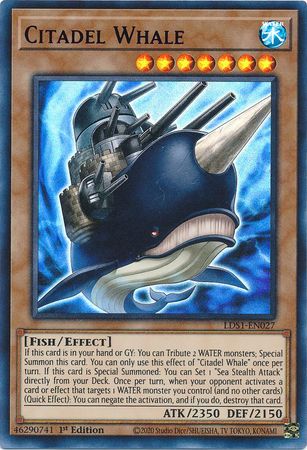 Citadel Whale Purple LDS1 EN027 Ultra Rare 1st Edition Citadel Whale Purple LDS1 EN027 Ultra Rare 1st Edition