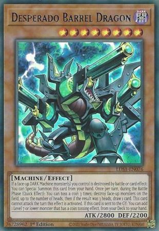 Desperado Barrel Dragon Blue LDS1 EN076 Ultra Rare 1st Edition Desperado Barrel Dragon Blue LDS1 EN076 Ultra Rare 1st Edition