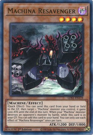 Machina Resavenger LDS1 EN119 Ultra Rare 1st Edition Machina Resavenger LDS1 EN119 Ultra Rare 1st Edition