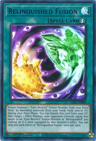 Relinquished Fusion Blue LDS1 EN049 Ultra Rare 1st Edition Legendary Duelists Season 1 LDS1 1st Edition Singles Relinquished Fusion Blue LDS1 EN049 Ultra Rare 1st Edition Legendary Duelists Season 1 LDS1 1st Edition Singles