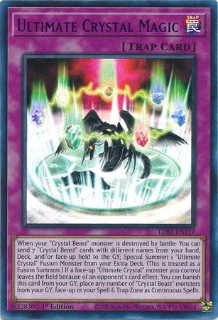 Ultimate Crystal Magic Blue LDS1 EN117 Ultra Rare 1st Edition Legendary Duelists Season 1 LDS1 1st Edition Singles Ultimate Crystal Magic Blue LDS1 EN117 Ultra Rare 1st Edition Legendary Duelists Season 1 LDS1 1st Edition Singles