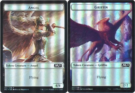 Angel Token 001 Griffin Token 003 M21 Collector Booster Foil Angel Token 001 Griffin Token 003 M21 Collector Booster Foil
