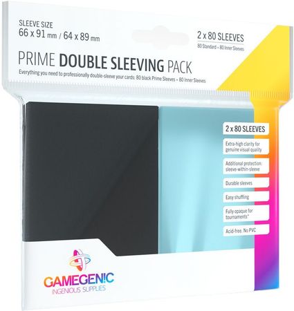 Gamegenic Sleeves Prime Double Pack GGSDPR1074 Other Sleeves Gamegenic Sleeves Prime Double Pack GGSDPR1074 Other Sleeves