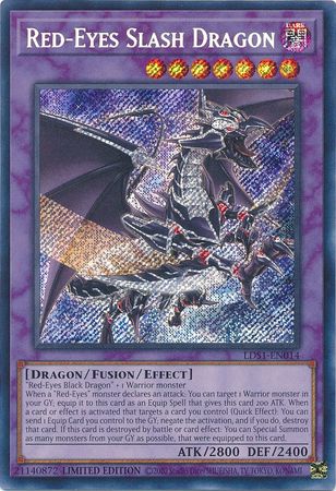 Red-Eyes Slash Dragon - LDS1-EN014 - Secret Rare Limited Edition